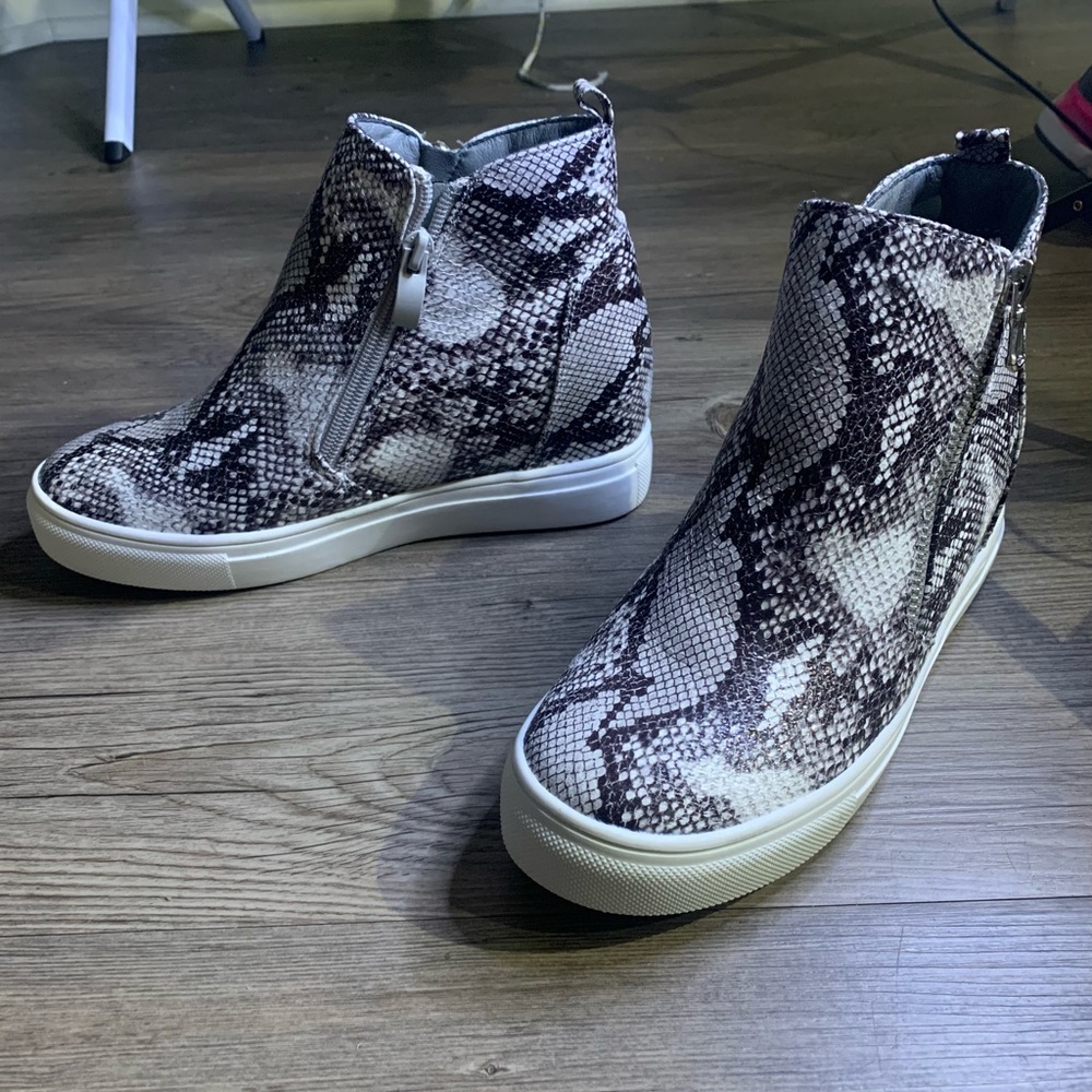 Snake Print Wedge Sneaker - image 2